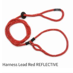 Harness Lead Red Reflective M/L