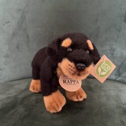 Rottweiler - pluche knuffeldier - 18 cm