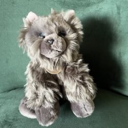 Perziche kat zittend - pluche knuffeldier - 30 cm